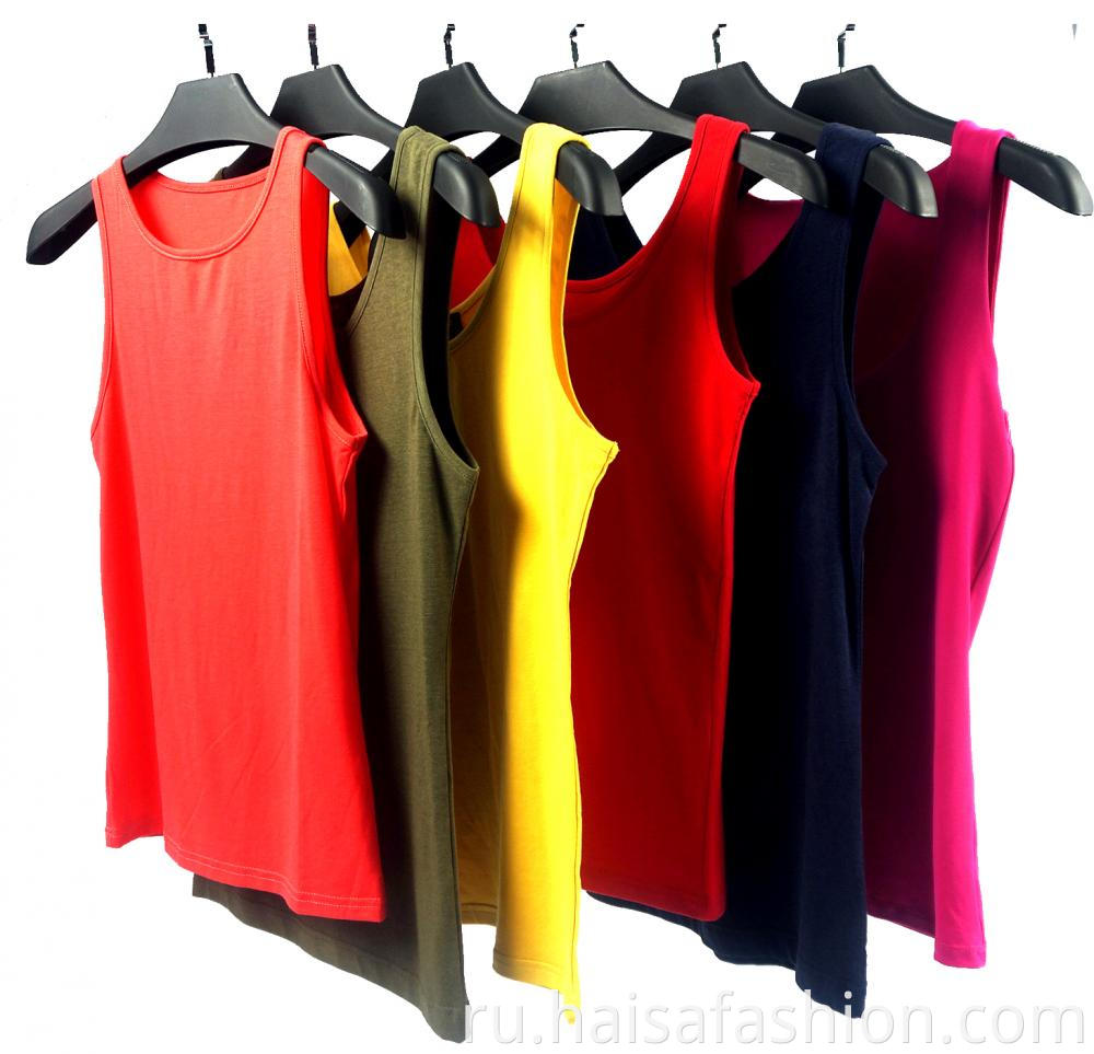 Factory Wholesale Ladies' Solid Color Vests